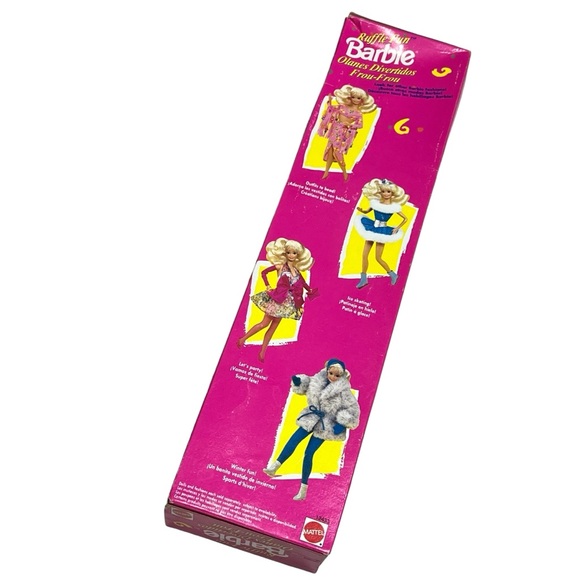 Vintage‎ 1994 Mattel Ruffle Fun Barbie (Brazil Edition) New in Box - Picture 6 of 9